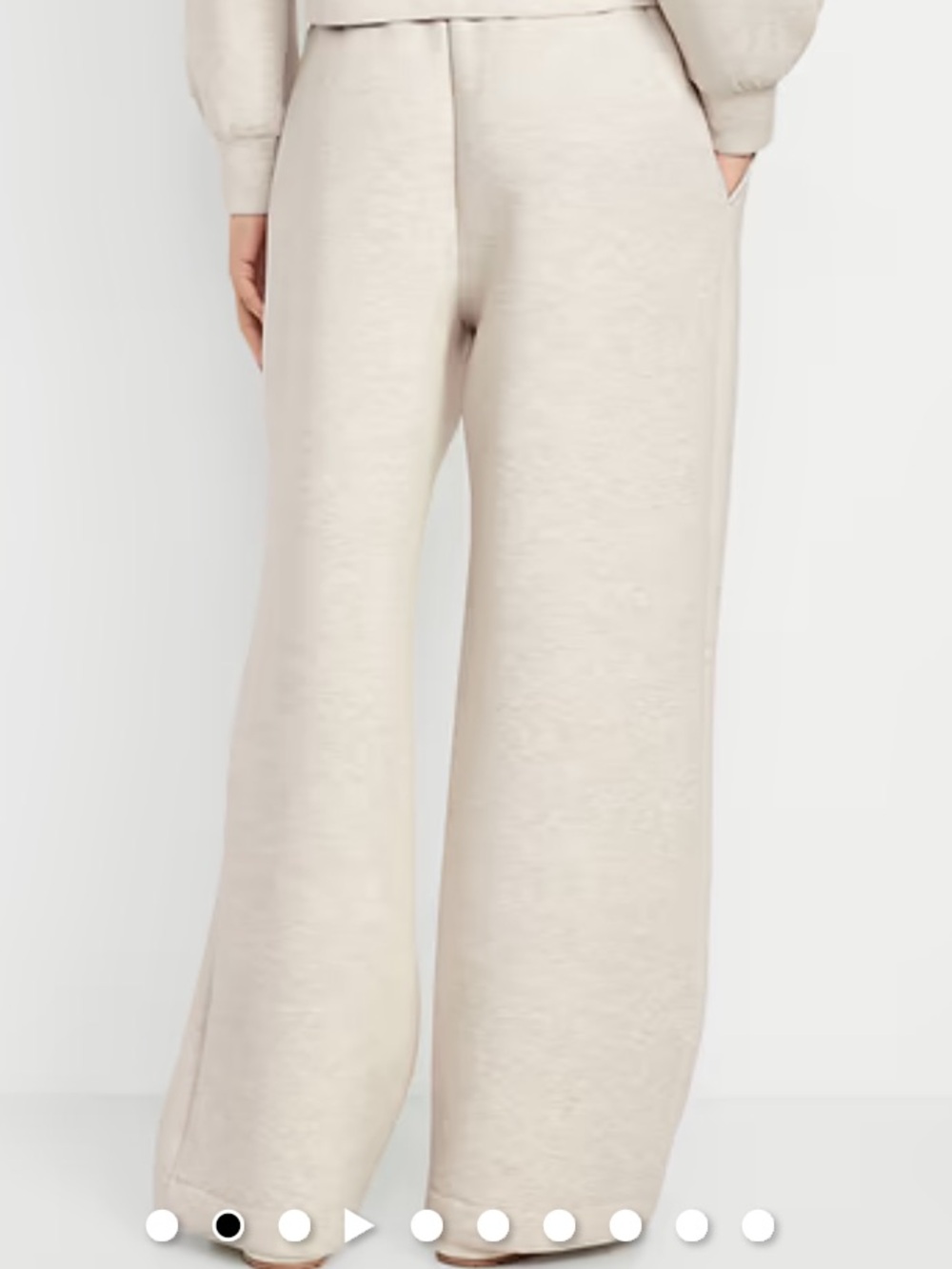 ❤️‍🩹 Old Navy Bounce Fleece High Wasted Wide Leg Pants Medium - Picture 2 of 7